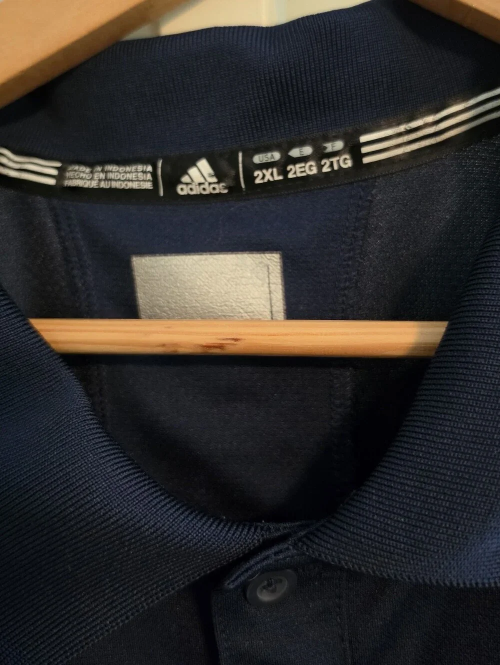 Adidas ClimaLite Notre Dame Fighting Irish Polo Embroidered Navy Men's 2XL
